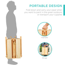 Load image into Gallery viewer, Portable Folding French Style Easel Tripod Stand w/ Drawer, Palette
