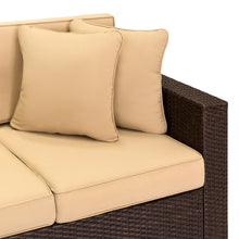Load image into Gallery viewer, Outdoor 3-Seat All-Weather Wicker Lounge Sofa w/ Removable Cushions

