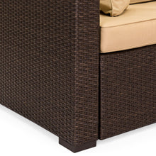 Load image into Gallery viewer, Outdoor 3-Seat All-Weather Wicker Lounge Sofa w/ Removable Cushions
