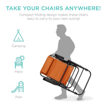 Load image into Gallery viewer, Foldable Zero Gravity Patio Rocking Lounge Chair
