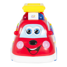 Load image into Gallery viewer, Bump and Go Teaching Firetruck w/ English and Spanish Phrases
