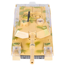 Load image into Gallery viewer, Kids Military Tank Toy w/ Lights, Sound, Bump and Go Action - Beige
