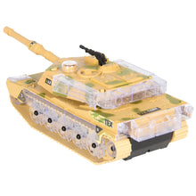Load image into Gallery viewer, Kids Military Tank Toy w/ Lights, Sound, Bump and Go Action - Beige
