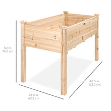 Load image into Gallery viewer, Raised Garden Bed Elevated Wood Garden Planter Stand of 48x24x30in
