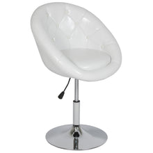 Load image into Gallery viewer, Adjustable Tufted Round Swivel Accent Chair
