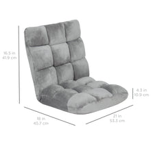 Load image into Gallery viewer, Adjustable Memory Foam Gaming Floor Chair Seat w/ 14 Positions
