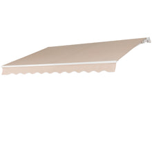 Load image into Gallery viewer, Retractable Patio Awning w/ Aluminum Frame, Crank Handle, 98x80in
