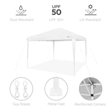 Load image into Gallery viewer, Outdoor Portable Pop Up Canopy Tent w/ Carrying Case, 10x10ft
