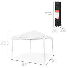 Load image into Gallery viewer, Outdoor Portable Pop Up Canopy Tent w/ Carrying Case, 10x10ft
