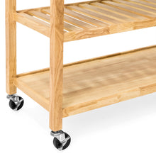 Load image into Gallery viewer, Kitchen Island Utility Cart w/ Stainless Steel Countertop

