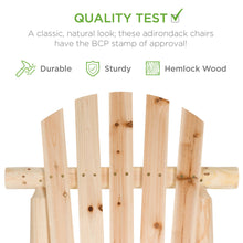 Load image into Gallery viewer, Rocking Wood Adirondack Chair Accent Furniture w/ Natural Finish
