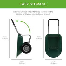 Load image into Gallery viewer, Dual-Wheel Wheelbarrow Garden Cart
