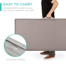 Load image into Gallery viewer, Folding Portable Mattress Topper w/ High-Density Foam
