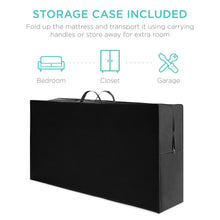 Load image into Gallery viewer, Folding Portable Mattress Topper w/ High-Density Foam
