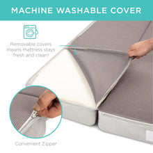 Load image into Gallery viewer, Folding Portable Mattress Topper w/ High-Density Foam
