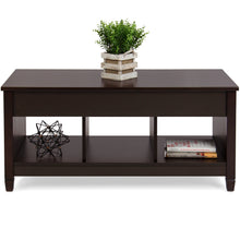 Load image into Gallery viewer, Coffee Table Furniture w/ Hidden Storage, Lift Tabletop, 2 Display Shelves

