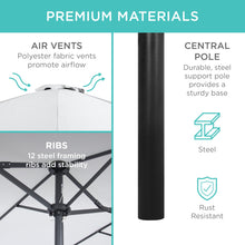 Load image into Gallery viewer, Rectangular Twin Market Patio Umbrella
