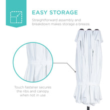 Load image into Gallery viewer, Rectangular Twin Market Patio Umbrella
