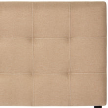 Load image into Gallery viewer, Modern Tufted Fabric Queen Headboard Bedroom Decor w/ Adjustable Steel Legs

