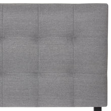 Load image into Gallery viewer, Modern Tufted Fabric Queen Headboard Bedroom Decor w/ Adjustable Steel Legs
