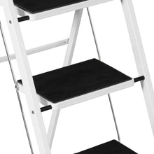 Load image into Gallery viewer, Folding Steel 4-Step Ladder w/ Hand Rail, Wide Steps, 300lbs Capacity
