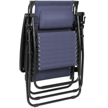 Load image into Gallery viewer, Folding Zero Gravity Recliner Lounge Chair w/ Canopy, Cup Holder
