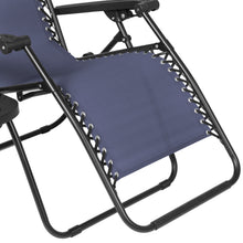 Load image into Gallery viewer, Folding Zero Gravity Recliner Lounge Chair w/ Canopy, Cup Holder
