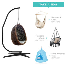Load image into Gallery viewer, Curved Hanging Hammock C-Stand w/ Steel Frame, Weather-Resistant Finish
