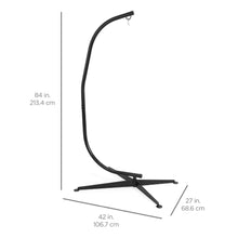 Load image into Gallery viewer, Curved Hanging Hammock C-Stand w/ Steel Frame, Weather-Resistant Finish
