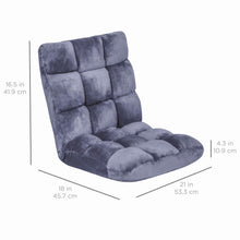 Load image into Gallery viewer, Adjustable Memory Foam Gaming Floor Chair Seat w/ 14 Positions
