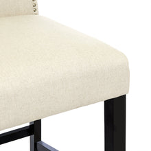 Load image into Gallery viewer, Set of 2 30in Faux Leather Counter Height Bar Stools w/ Studded Trim Back
