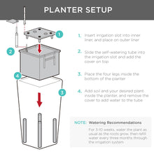 Load image into Gallery viewer, Indoor Outdoor Self-Watering Planter w/ Wheels, Water Gauge
