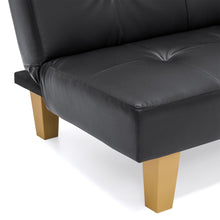 Load image into Gallery viewer, Convertible Lounge Futon Sofa Bed w/ Adjustable Back, Tufted Design
