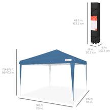 Load image into Gallery viewer, Outdoor Portable Pop Up Canopy Tent w/ Carrying Case, 10x10ft
