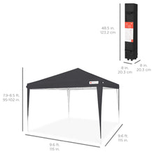 Load image into Gallery viewer, Outdoor Portable Pop Up Canopy Tent w/ Carrying Case, 10x10ft
