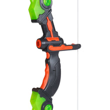 Load image into Gallery viewer, Kids 24in Light-Up Archery Toy Play Set w/ Bow, 3 Arrows, Quiver, Target
