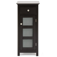 Load image into Gallery viewer, Bathroom Storage Floor Cabinet w/ 3 Shelves, Tempered Glass Double Doors
