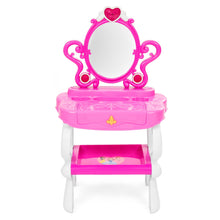 Load image into Gallery viewer, Kids Princess Vanity Toy Set and Keyboard Combo w/ Stool, Accessories
