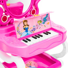 Load image into Gallery viewer, Kids Princess Vanity Toy Set and Keyboard Combo w/ Stool, Accessories
