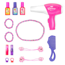 Load image into Gallery viewer, Kids Princess Vanity Toy Set and Keyboard Combo w/ Stool, Accessories
