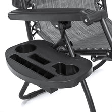 Load image into Gallery viewer, Folding Zero Gravity Recliner Lounge Chair w/ Canopy, Cup Holder
