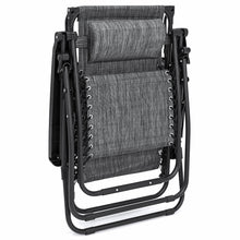 Load image into Gallery viewer, Folding Zero Gravity Recliner Lounge Chair w/ Canopy, Cup Holder
