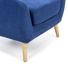 Load image into Gallery viewer, Mid-Century Modern Tufted Linen Accent Chair
