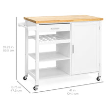 Load image into Gallery viewer, Mobile Kitchen Island Cart

