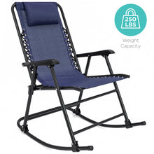 Load image into Gallery viewer, Foldable Zero Gravity Patio Rocking Lounge Chair
