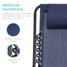 Load image into Gallery viewer, Foldable Zero Gravity Patio Rocking Lounge Chair
