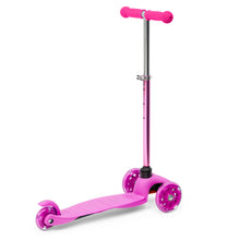 Load image into Gallery viewer, Kids Mini Kick Scooter Toy w/ Colorful Light-Up Wheels, Adjustable T-Bar
