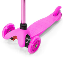 Load image into Gallery viewer, Kids Mini Kick Scooter Toy w/ Colorful Light-Up Wheels, Adjustable T-Bar
