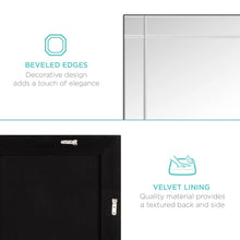 Load image into Gallery viewer, Modern Decorative Rectangular Frameless Wall Mirror - 36x24in
