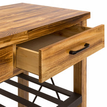 Load image into Gallery viewer, Industrial Kitchen Cart w/ Lockable Wheels - Natural
